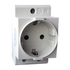 DIN RAIL SOCKET Schuko-2P+E 16A  2,5M - ledmania.gr