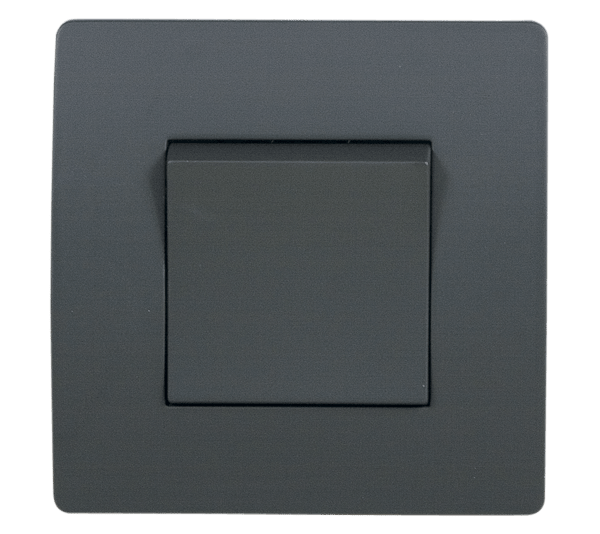 EL BASIC TG115 1 BUTTON CROSS WAY SWITCH GRAPHITE- - ledmania.gr