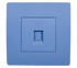 EL BASIC TZ106 TELEPHONE SOCKET BLUE-OLD - ledmania.gr