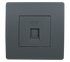 EL BASIC TZ106 TELEPHONE SOCKET GRAPHITE-OLD - ledmania.gr
