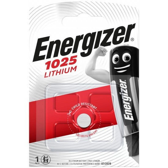 Energizer Μπαταρία Λιθίου CR1025 3V 1BL - ledmania.gr