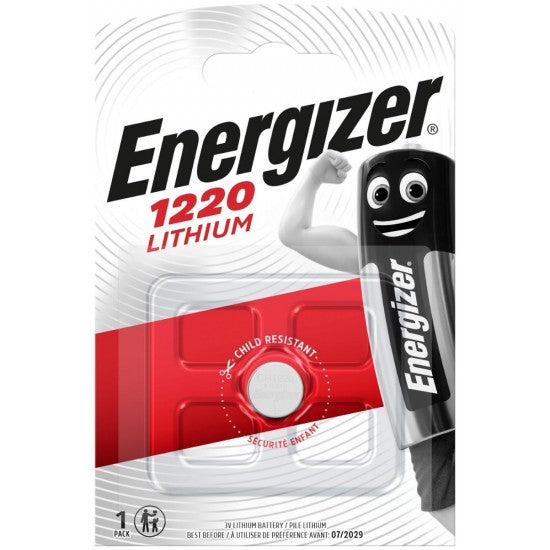 Energizer Μπαταρία Λιθίου CR1220 3V 1BL - ledmania.gr