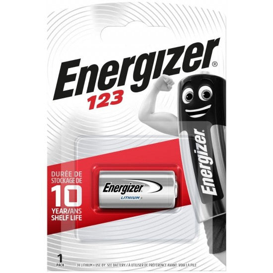 Energizer Μπαταρία Λιθίου CR123A 1BL - ledmania.gr
