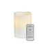 ^ ΛΕΥΚΟ ΚΕΡΙ, 1  LED ΛΑΜΠ ΜΠΑΤ(2xAA) & ΟΝ/ΟFF IR ΤΗΛΕΧ., ΘΕΡΜΟ ΛΕΥΚΟ, IP20, φ7.5x12.5cm - ledmania.gr