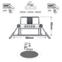 ROUND LED SPOTLIGHT 7W SWITCH 3000-4000-6000K SMD 230V 40° Ra80 PRE-SET UP 3000K - ledmania.gr