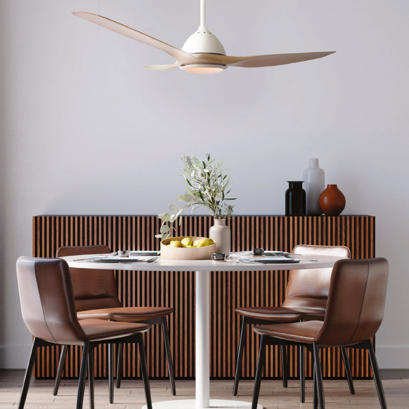 ΑΝΕΜΙΣΤΗΡΑΣ ΟΡΟΦΗΣ ΦΩΣ DIMMABLE Φ132 DC40W 3ABS ΛΕΥΚΑ ΠΤΕΡΥΓΙΑ ΤΗΛΕΧΕΙΡΙΣΤΗΡΙΟ 2 ΑΝΑΡΤΗΣΕΙΣ 15&25ΕΚ