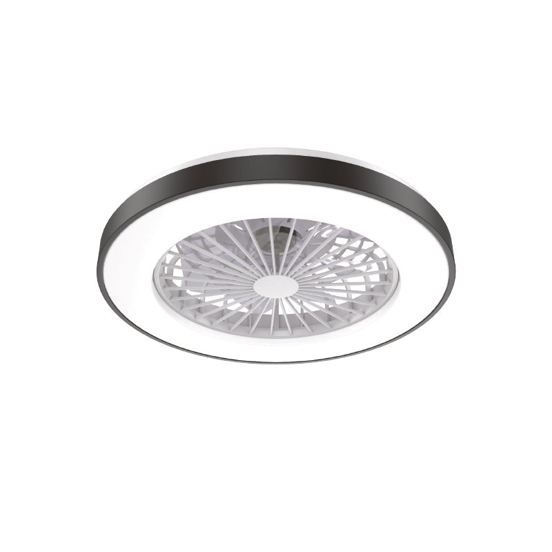 ΑΝΕΜΙΣΤΗΡΑΣ ΟΡΟΦΗΣ ΠΛΑΦΟΝΙΕΡΑ ΜΑΥΡΗ DIMMABLE DC22W Φ50 7 ΔΙΑΦΑΝH ABS ΠΤΕΡΥΓΙΑ ΤΗΛΕΧΕΙΡΙΣΤΗΡΙΟ - ledmania.gr
