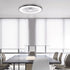 ΑΝΕΜΙΣΤΗΡΑΣ ΟΡΟΦΗΣ ΠΛΑΦΟΝΙΕΡΑ ΜΑΥΡΗ DIMMABLE DC22W Φ50 7 ΔΙΑΦΑΝH ABS ΠΤΕΡΥΓΙΑ ΤΗΛΕΧΕΙΡΙΣΤΗΡΙΟ - ledmania.gr