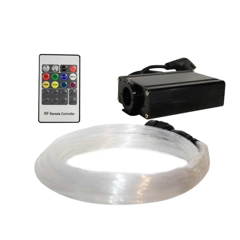 LED 16W FIBER OPTIC KIT 0,75mm 25x2-3-4-5m & RF REMOTE - ledmania.gr