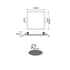 FLEXIBLE W SQUARE LED SLIM PANEL 15W 4000K 1330Lm 230V Φ50-150 120° Ra80 - ledmania.gr