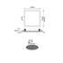 FLEXIBLE W SQUARE LED SLIM PANEL 9W 3000K 700Lm 230V Φ50-100 120° Ra80 - ledmania.gr