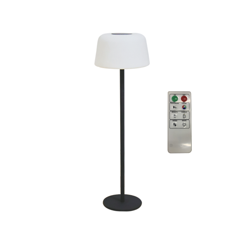ΗΛΙΑΚΗ/ΕΠΑΝΑΦΟΡΤΙΖΟΜΕΝΗ RGBW LED ΛΑΜΠΑ ΔΑΠΕΔΟΥ D30*H15CM IP65 LiFePO4 2600mAh - ledmania.gr