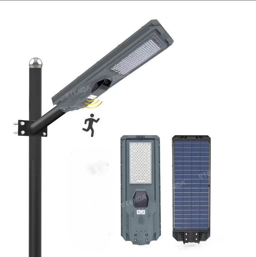 Ηλιακό Φωτιστικό Δρόμων Led 800W με αισθητήρα φως για εξωτερικούς χώρους Αδιάβροχο IP67 All-in-One Solar Light Street - ledmania.gr