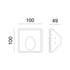 ^LED ΓΥΨΙΝΟ TRIMLESS Φ/Σ MAVIS ΕΜΜΕΣΟΥ ΦΩΤΙΣΜΟΥ CREE 1.5W 3000K 150LM 230V AC RA80 - ledmania.gr
