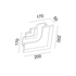 ^ΓΥΨΙΝΟ TRIMLESS ΦΩΤΙΣΤΙΚΟ ANDIE ΔΕΞΙΑ ΓΩΝΙΑ 20x20x5CM - ledmania.gr