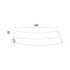 ^ΓΥΨΙΝΟ ΕΠΙΤΟΙΧΟ Φ/Σ 1XRX7S 118mm SHELF 36,5x17x6,8CM - ledmania.gr
