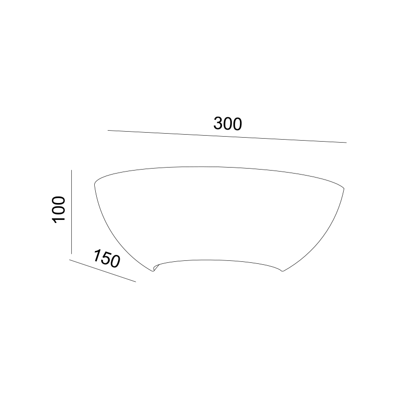 ^ΓΥΨΙΝΟ ΕΠΙΤΟΙΧΟ Φ/Σ1XΕ27 HERLO 30x15x10,2CM - ledmania.gr