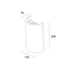 ^ΓΥΨΙΝΟ ΕΠΙΤΟΙΧΟ Φ/Σ 1XG9 MEIO 12x7x20CM - ledmania.gr
