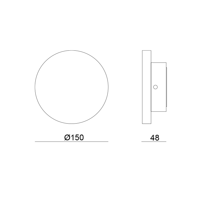 LED ΓΥΨΙΝΟ ΕΠΙΤΟΙΧΟ Φ/Σ ΦΥΣΙΚΟ 5W 300Lm 3000K Φ150Χ45 RAFA - ledmania.gr