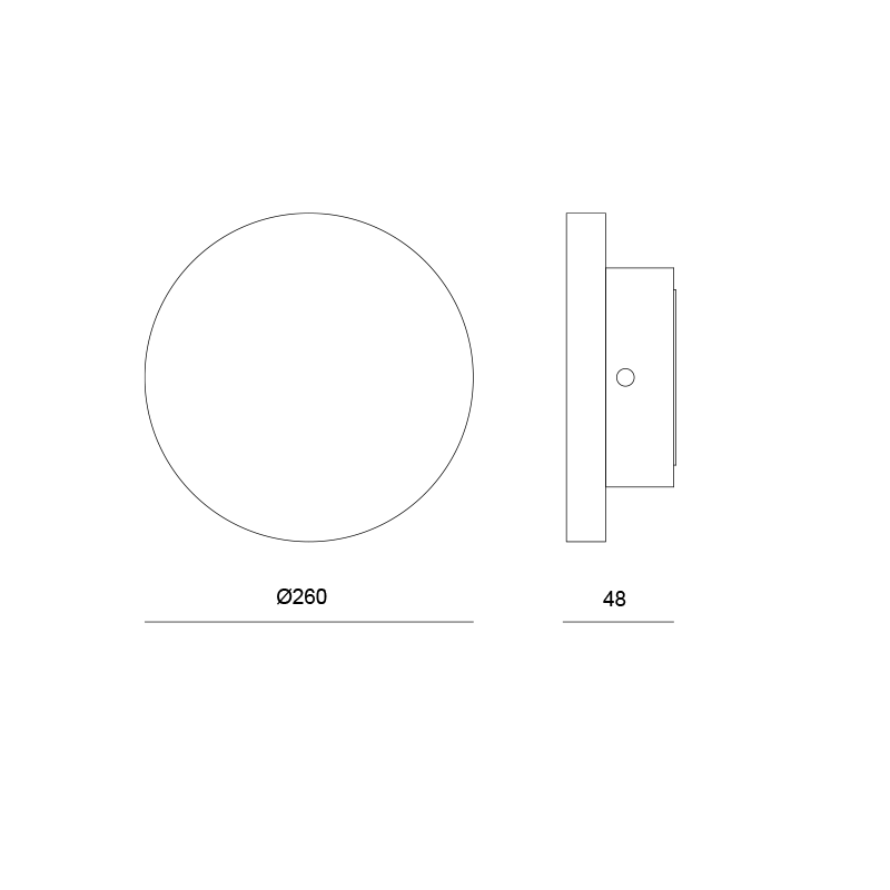 LED ΓΥΨΙΝΟ ΕΠΙΤΟΙΧΟ Φ/Σ ΦΥΣΙΚΟ 8W 570Lm 3000K Φ260Χ45 RAFA - ledmania.gr