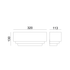 ^ΓΥΨΙΝΟ ΕΠΙΤΟΙΧΟ Φ/Σ1XΕ27 TABS 32x11,3x13CM - ledmania.gr