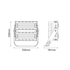 LED HIGH POWER FLOOD LUMINAIRE 240W, 37200LM, 5000K, 60°, 230V AC , IP66, IK10 - ledmania.gr