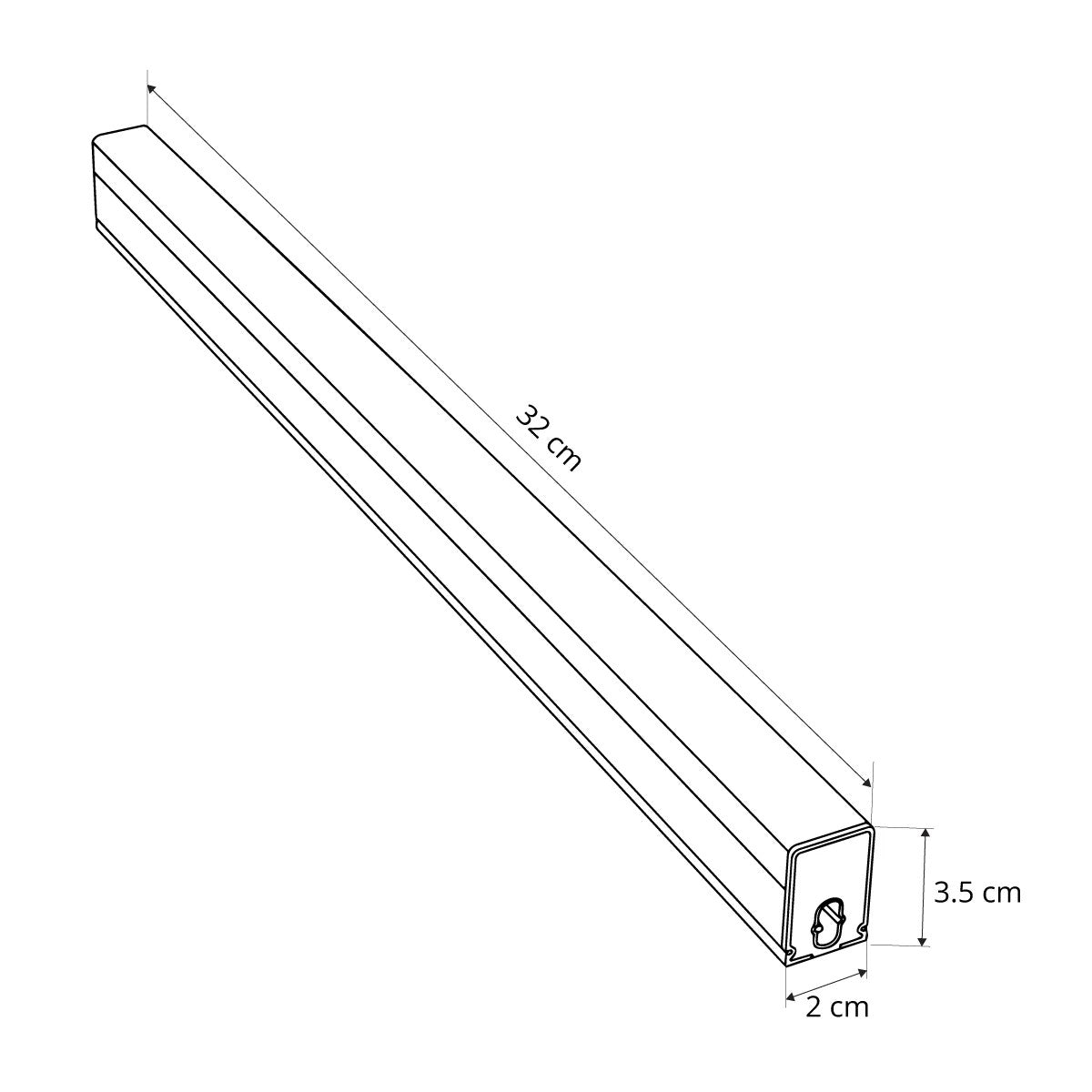 GLOBOSTAR® HEXON GLB-101-0085 Γραμμικό Επεκτεινόμενο DIY Φωτιστικό Οροφής LED 4W 500lm 120° AC 220-240V IP20 Φυσικό Λευκό 4000K - Sanan SMD Chip - Ασημί - Μ32 X Π2 X Υ3.5cm - 3 Χρόνια Εγγύηση