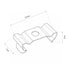 GLOBOSTAR® HEXON GLB-101-0097 Στήριγμα / Βάση Τοίχου IP20 - Ασημί - Μ2.2 x Π1 x Υ1cm