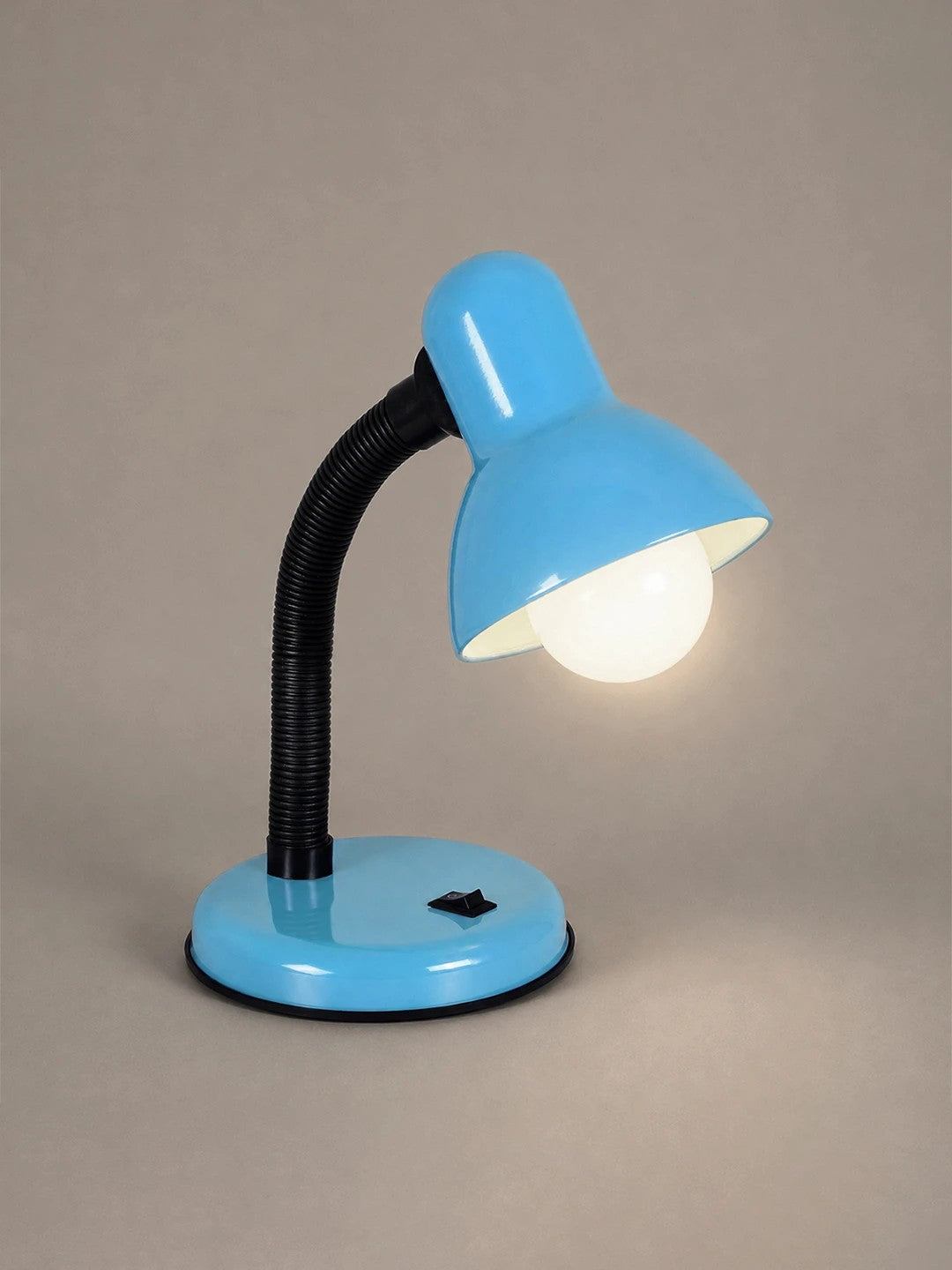 GLOBOSTAR® STUDENT GLB-102-0009 Μοντέρνο Επιτραπέζιο Φωτιστικό Πορτατίφ με Ντουί 1 x E27 AC 220-240V IP20 - Γαλάζιο & Μαύρο - Μ14 x Π14 x Υ32cm