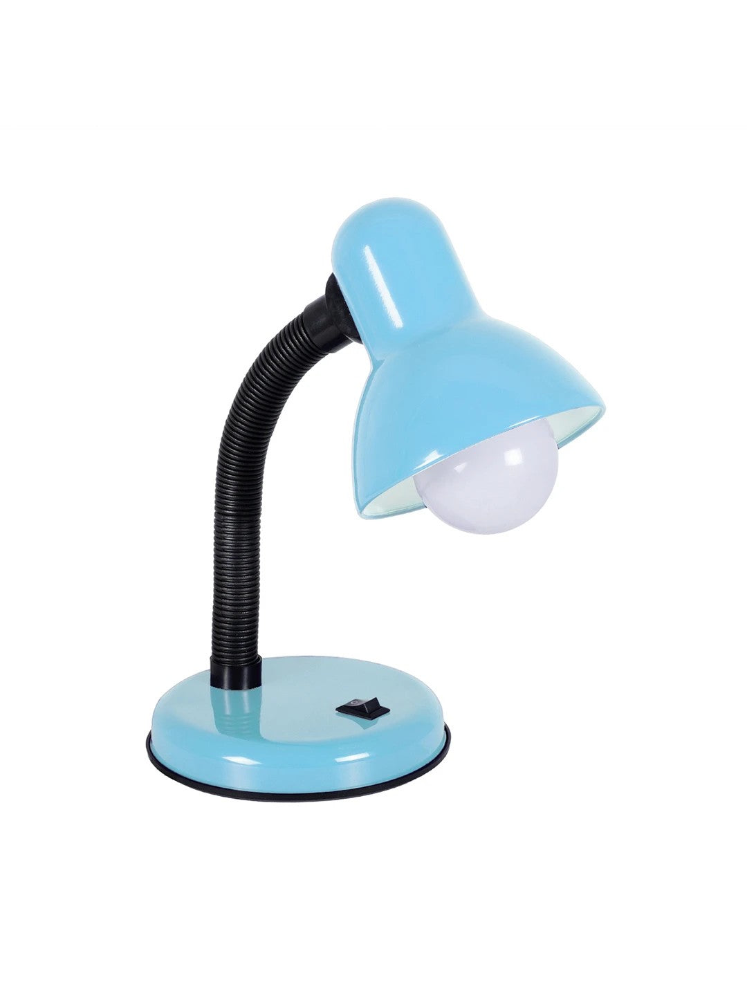 GLOBOSTAR® STUDENT GLB-102-0009 Μοντέρνο Επιτραπέζιο Φωτιστικό Πορτατίφ με Ντουί 1 x E27 AC 220-240V IP20 - Γαλάζιο & Μαύρο - Μ14 x Π14 x Υ32cm