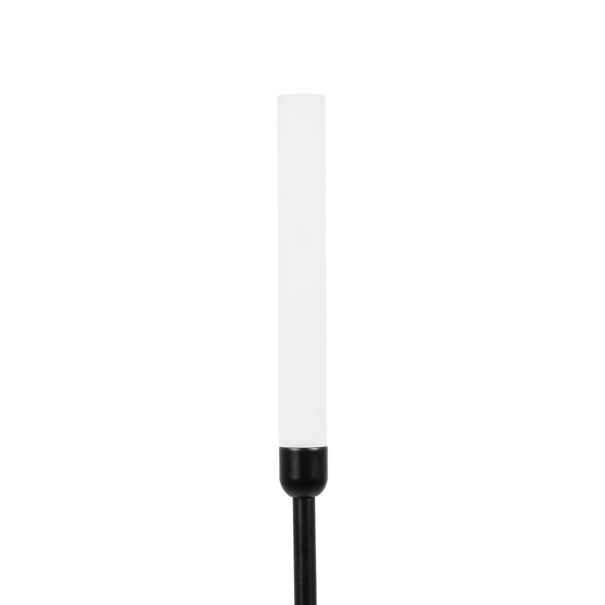 GLOBOSTAR® REED GLB-103-0006 Φωτιστικό Κολωνάκι Κήπου με Καρφωτή Βάση LED 2W 180lm 360° DC 24V Αδιάβροχο IP65 Θερμό Λευκό 2700K - Sanan SMD Chip - Μαύρο Ματ - Μ2 x Π2 x Υ100cm - 3 Χρόνια Εγγύηση