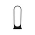 GLOBOSTAR® LUNEA GLB-103-0010 Φωτιστικό Κολωνάκι Κήπου LED 15W 1350lm 120° AC 220-240V Αδιάβροχο IP65 Θερμό Λευκό 2700K - Sanan SMD Chip - Μαύρο Ματ - Μ22 x Π7 x Υ60cm - 3 Χρόνια Εγγύηση