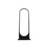 GLOBOSTAR® LUNEA GLB-103-0010 Φωτιστικό Κολωνάκι Κήπου LED 15W 1350lm 120° AC 220-240V Αδιάβροχο IP65 Θερμό Λευκό 2700K - Sanan SMD Chip - Μαύρο Ματ - Μ22 x Π7 x Υ60cm - 3 Χρόνια Εγγύηση