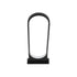 GLOBOSTAR® LUNEA GLB-103-0010 Φωτιστικό Κολωνάκι Κήπου LED 15W 1350lm 120° AC 220-240V Αδιάβροχο IP65 Θερμό Λευκό 2700K - Sanan SMD Chip - Μαύρο Ματ - Μ22 x Π7 x Υ60cm - 3 Χρόνια Εγγύηση