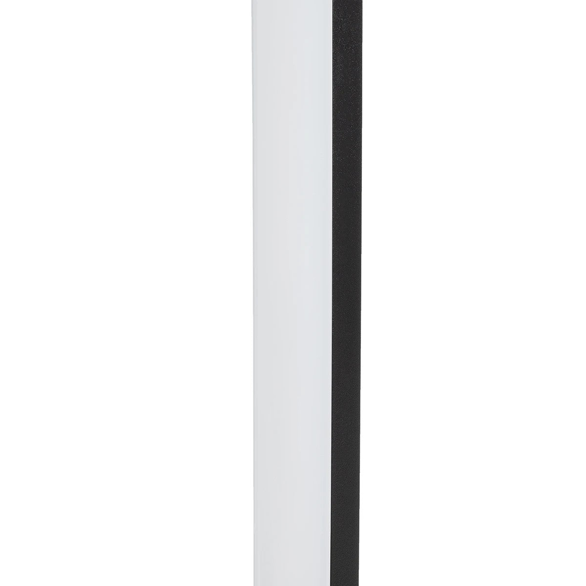 GLOBOSTAR® LUNEA GLB-103-0010 Φωτιστικό Κολωνάκι Κήπου LED 15W 1350lm 120° AC 220-240V Αδιάβροχο IP65 Θερμό Λευκό 2700K - Sanan SMD Chip - Μαύρο Ματ - Μ22 x Π7 x Υ60cm - 3 Χρόνια Εγγύηση
