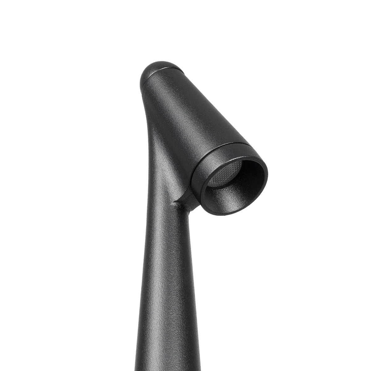 GLOBOSTAR® EDGE GLB-103-0011 Φωτιστικό Κολωνάκι Κήπου με Καρφωτή Βάση LED 3W 270lm 60° DC 24V Αδιάβροχο IP65 Θερμό Λευκό 2700K - Sanan SMD Chip - Μαύρο Ματ - Μ6 x Π6 x Υ45cm - 3 Χρόνια Εγγύηση
