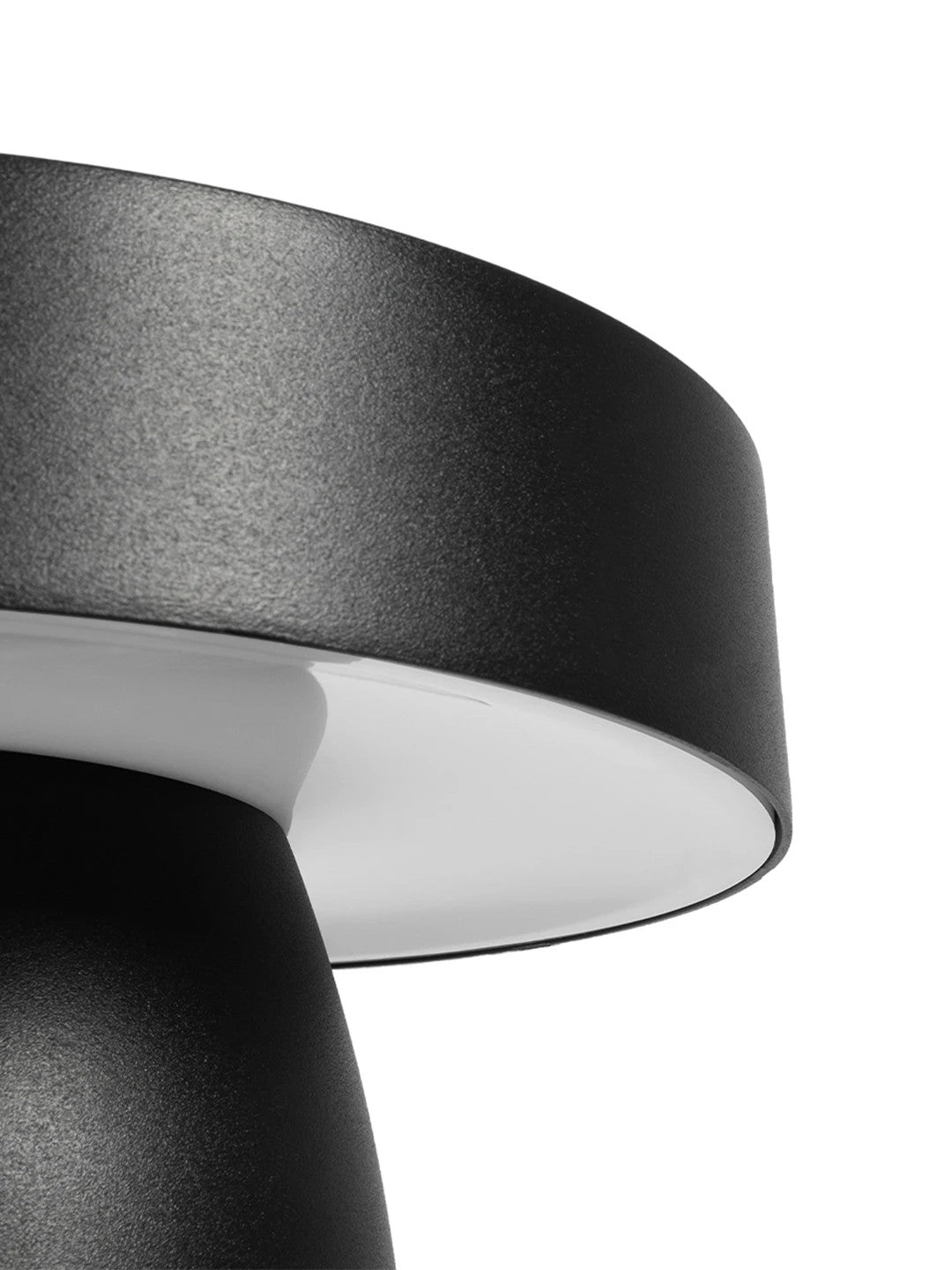 GLOBOSTAR® MUSH GLB-103-0016 Φωτιστικό Κολωνάκι Κήπου LED 12W 1080lm 90° AC 220-240V Αδιάβροχο IP65 Θερμό Λευκό 2700K - Sanan SMD Chip - Μαύρο Ματ - Μ18 x Π18 x Υ15cm - 3 Χρόνια Εγγύηση