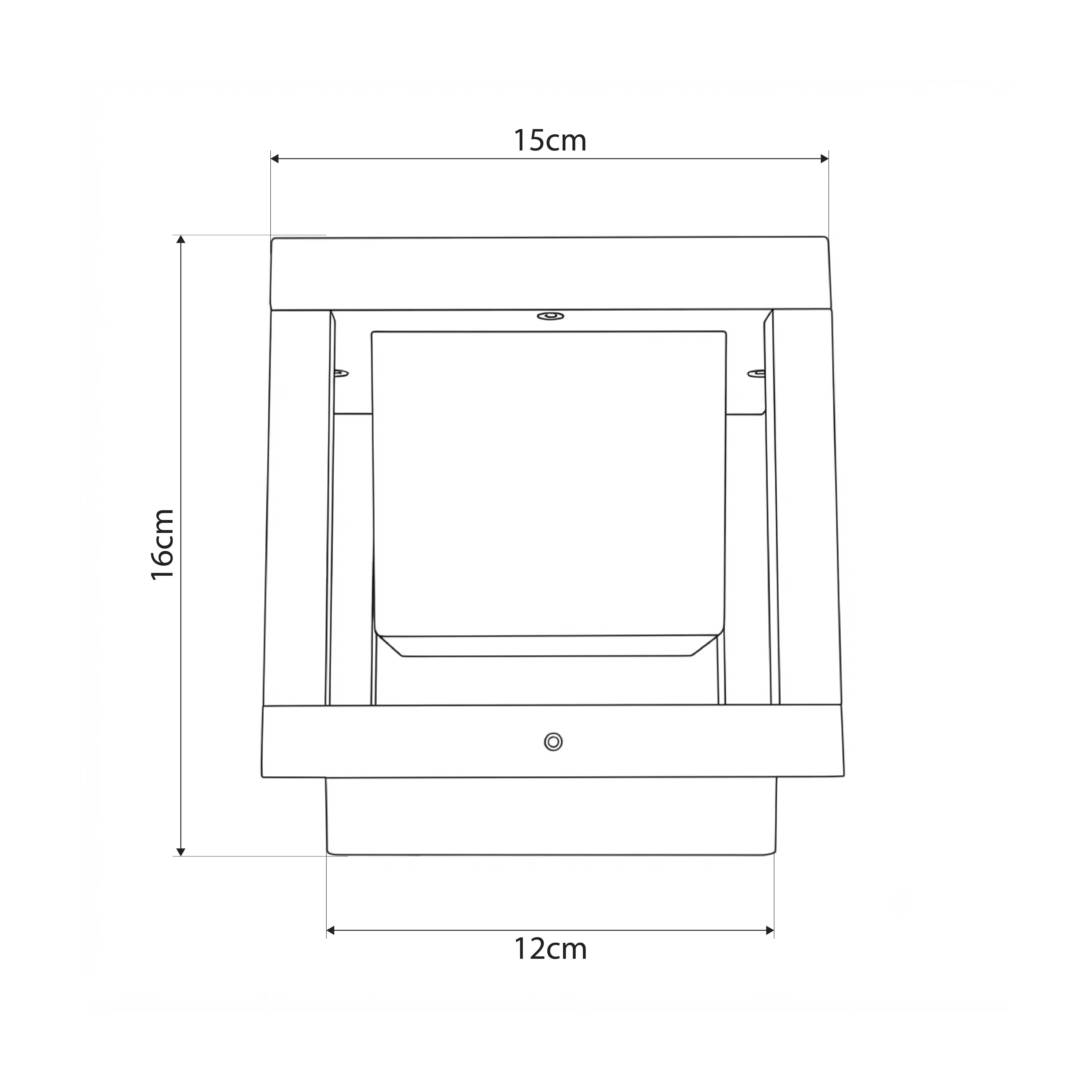 GLOBOSTAR® PRISM GLB-103-0017 Φωτιστικό Κολωνάκι Κήπου LED 10W 900lm 90° AC 220-240V Αδιάβροχο IP65 Θερμό Λευκό 2700K - Sanan SMD Chip - Μαύρο Ματ - Μ15 x Π15 x Υ16cm - 3 Χρόνια Εγγύηση