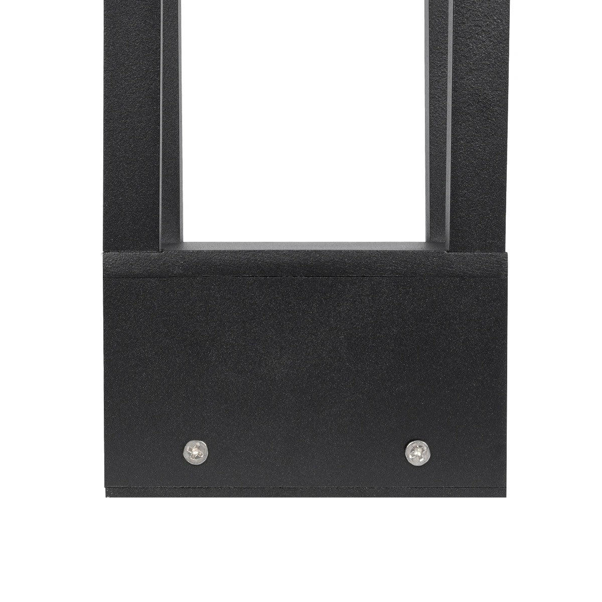 GLOBOSTAR® PRISM GLB-103-0019 Φωτιστικό Κολωνάκι Κήπου LED 8W 720lm 90° AC 220-240V Αδιάβροχο IP65 Θερμό Λευκό 2700K - Sanan SMD Chip - Μαύρο Ματ - Μ11 x Π11 x Υ30cm - 3 Χρόνια Εγγύηση