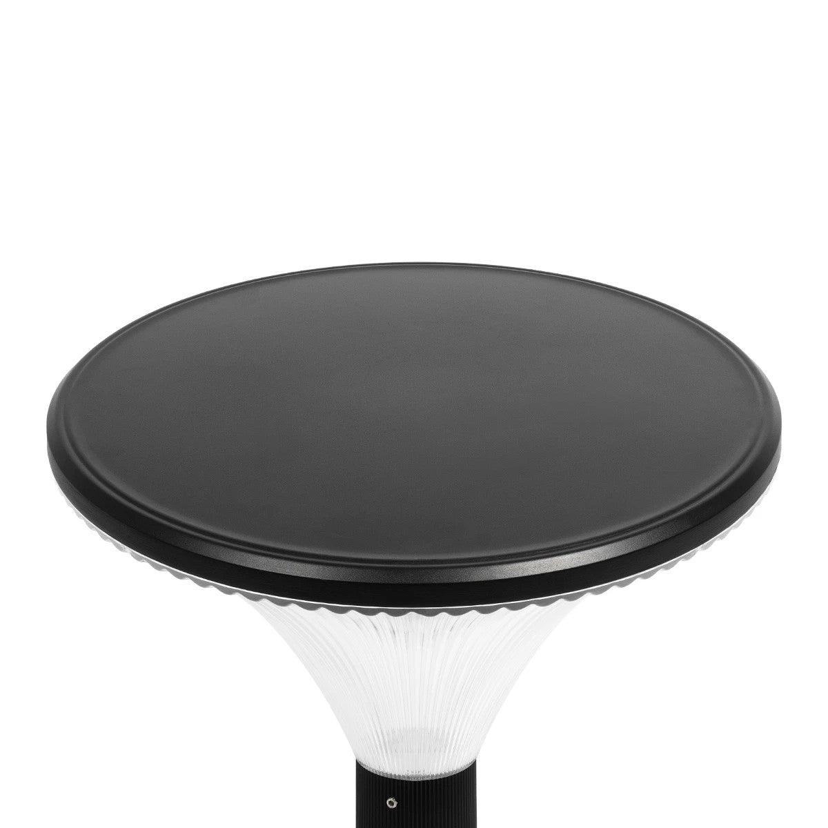 GLOBOSTAR® TOPIS GLB-103-0020 Φωτιστικό Κεφαλής Post Top Πλατείας/Πάρκου/Κήπου LED 50W 4500lm 360° AC 220-240V Αδιάβροχο IP65 Θερμό Λευκό 2700K - Sanan SMD Chip - Μαύρο Ματ - Μ50 x Π50 x Υ39cm - 3 Χρόνια Εγγύηση