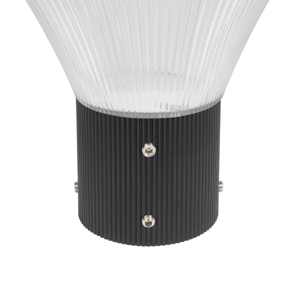 GLOBOSTAR® TOPIS GLB-103-0020 Φωτιστικό Κεφαλής Post Top Πλατείας/Πάρκου/Κήπου LED 50W 4500lm 360° AC 220-240V Αδιάβροχο IP65 Θερμό Λευκό 2700K - Sanan SMD Chip - Μαύρο Ματ - Μ50 x Π50 x Υ39cm - 3 Χρόνια Εγγύηση