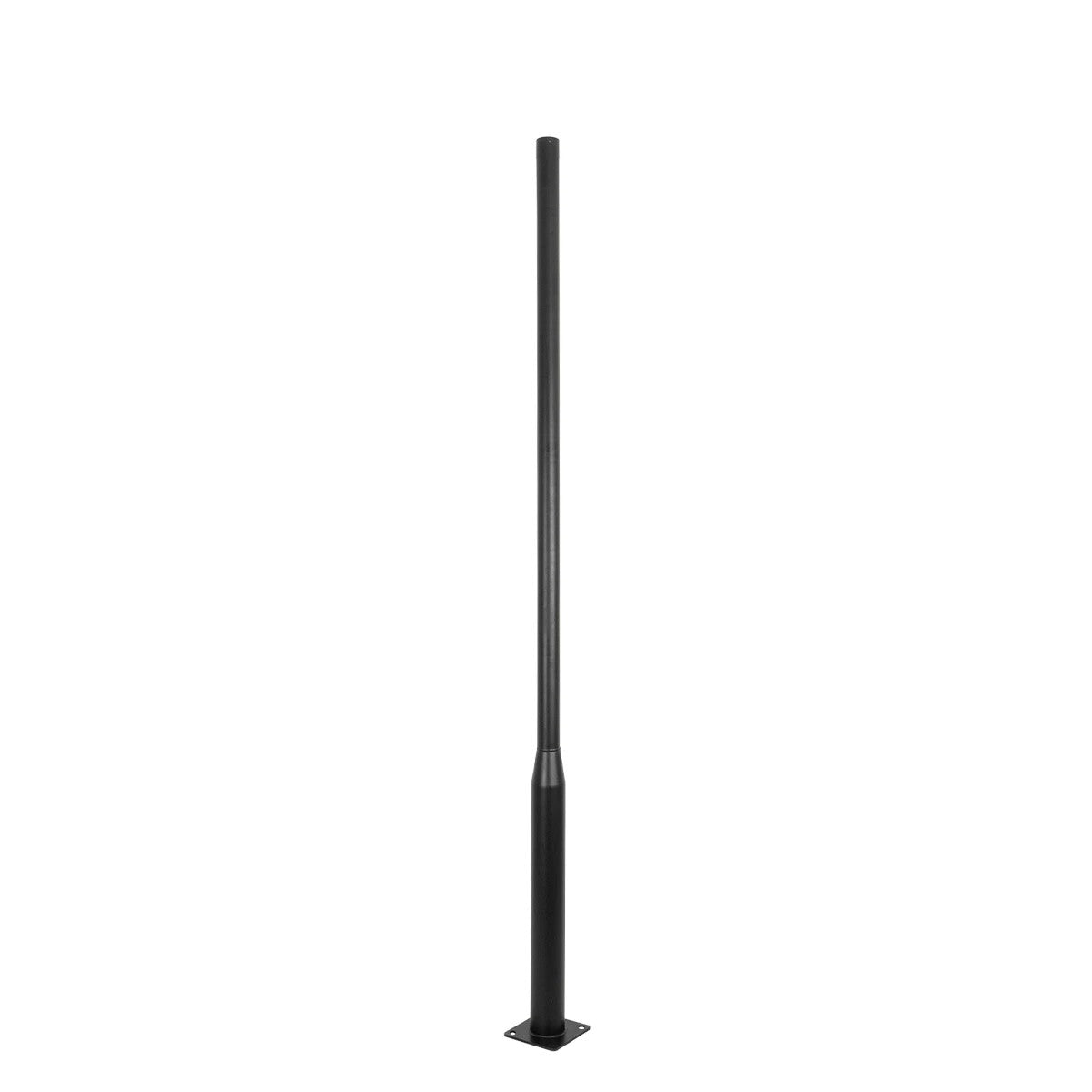 GLOBOSTAR® STILO GLB-103-0022 Στύλος/Κολώνα για Φωτιστικό Πλατείας/Πάρκου/Κήπου - Μαύρο Ματ - Μ21 x Π21 x Υ290cm - 3 Χρόνια Εγγύηση