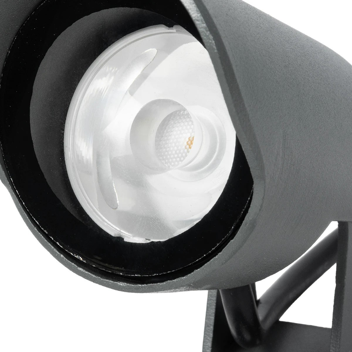 GLOBOSTAR® TREKO GLB-103-0026 Φωτιστικό Σποτ για Φυτά - Δέντρα με Βάση Κήπου / Καρφωτό LED 3W 270lm 5° DC 24V Αδιάβροχο IP65 Θερμό Λευκό 2700K - Sanan SMD Chip - Γκρι Ανθρακί Ματ - Μ5 x Π5 x Υ12cm - 3 Χρόνια Εγγύηση