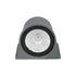 GLOBOSTAR® FLOODORA GLB-103-0030 Προβολέας Σποτ Wall Washer LED 3W 270lm 5° AC 220-240V Αδιάβροχο IP65 Θερμό Λευκό 2700K - Sanan SMD Chip - Γκρι Ανθρακί Ματ - Μ6.5 x Π5.5 x Υ5cm - 3 Χρόνια Εγγύηση