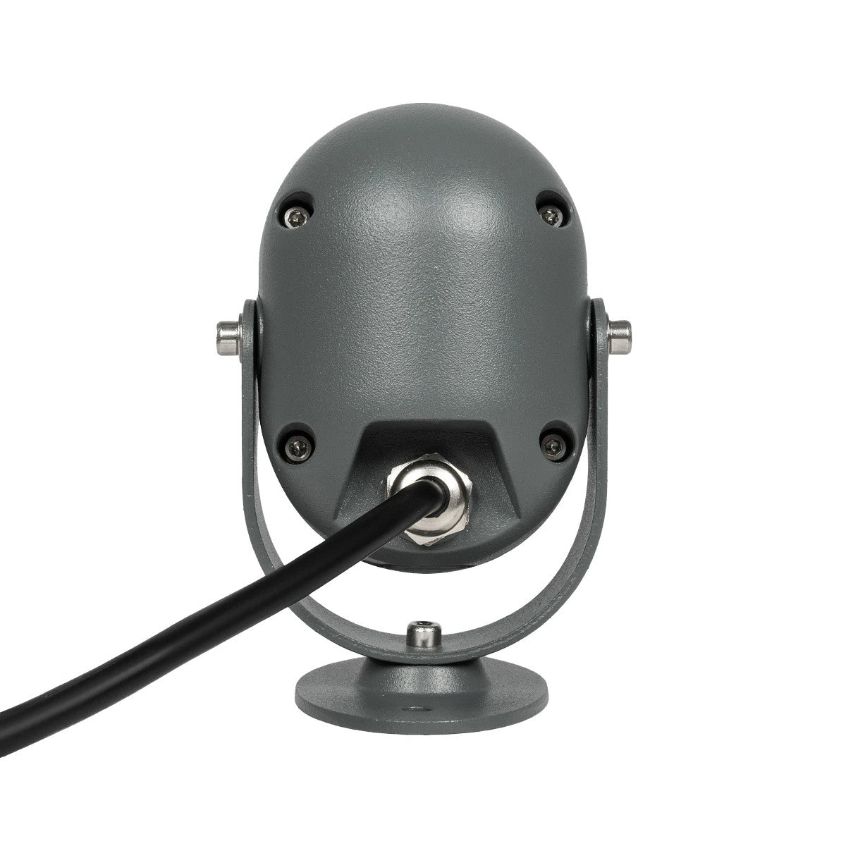 GLOBOSTAR® FLOODIS GLB-103-0031 Προβολέας Σποτ Wall Washer LED 4W 360lm 24° AC 220-240V Αδιάβροχο IP65 Θερμό Λευκό 2700K - Sanan SMD Chip - Γκρι Ανθρακί Ματ - Μ7 x Π5 x Υ11cm - 3 Χρόνια Εγγύηση