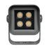 GLOBOSTAR® FLOODVIRA GLB-103-0032 Προβολέας Σποτ Wall Washer LED 8W 720lm 24° AC 220-240V Αδιάβροχο IP65 Θερμό Λευκό 2700K - Sanan SMD Chip - Γκρι Ανθρακί Ματ - Μ11 x Π9 x Υ15cm - 3 Χρόνια Εγγύηση