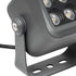 GLOBOSTAR® FLOODVIRA GLB-103-0032 Προβολέας Σποτ Wall Washer LED 8W 720lm 24° AC 220-240V Αδιάβροχο IP65 Θερμό Λευκό 2700K - Sanan SMD Chip - Γκρι Ανθρακί Ματ - Μ11 x Π9 x Υ15cm - 3 Χρόνια Εγγύηση