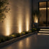 GLOBOSTAR® FLOODVIRA GLB-103-0032 Προβολέας Σποτ Wall Washer LED 8W 720lm 24° AC 220-240V Αδιάβροχο IP65 Θερμό Λευκό 2700K - Sanan SMD Chip - Γκρι Ανθρακί Ματ - Μ11 x Π9 x Υ15cm - 3 Χρόνια Εγγύηση