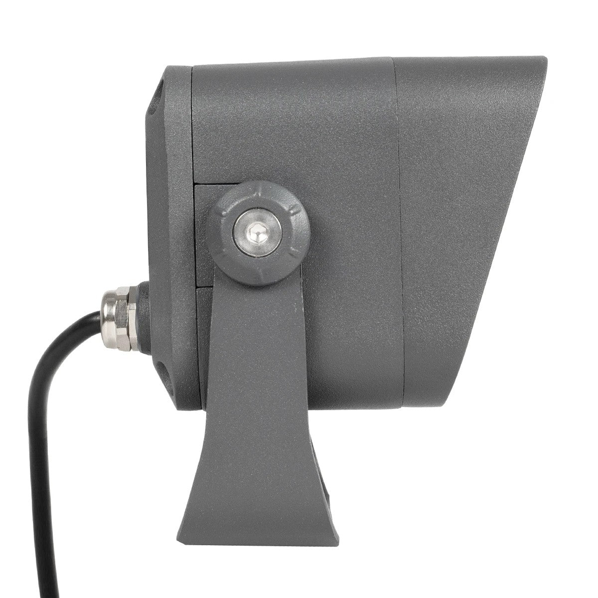 GLOBOSTAR® FLOODVIRA GLB-103-0032 Προβολέας Σποτ Wall Washer LED 8W 720lm 24° AC 220-240V Αδιάβροχο IP65 Θερμό Λευκό 2700K - Sanan SMD Chip - Γκρι Ανθρακί Ματ - Μ11 x Π9 x Υ15cm - 3 Χρόνια Εγγύηση