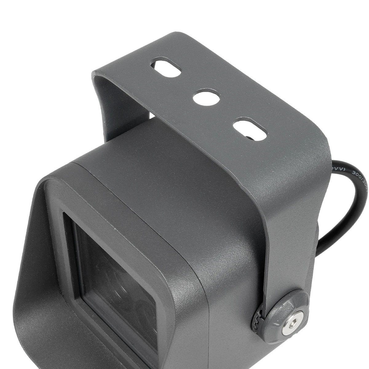 GLOBOSTAR® FLOODVIRA GLB-103-0032 Προβολέας Σποτ Wall Washer LED 8W 720lm 24° AC 220-240V Αδιάβροχο IP65 Θερμό Λευκό 2700K - Sanan SMD Chip - Γκρι Ανθρακί Ματ - Μ11 x Π9 x Υ15cm - 3 Χρόνια Εγγύηση